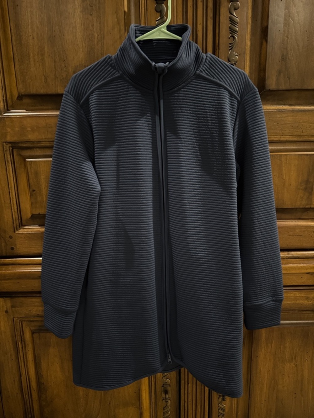 MPG Ribbed Full-Zip Jacket - Slate Blue - NWT - Medium